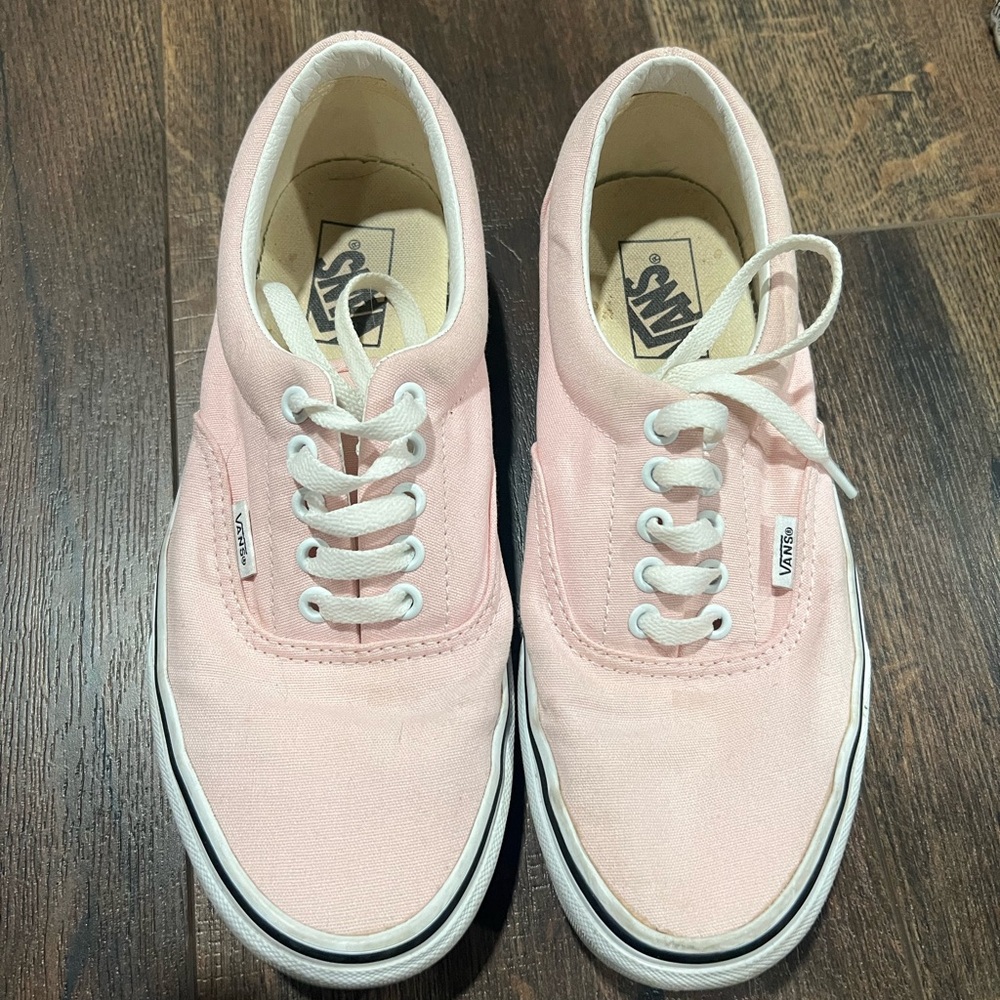 Vans- lace up light pink women’s size 9; barely worn